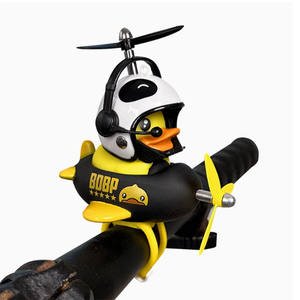 Motorcycle or Bicycle Decoration Doll Society Yellow Duck Decoration Bright and Smart Motorcycle Decoration